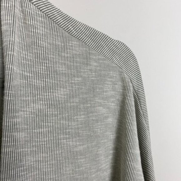 DONNI Long Striped Ribbed Cardigan Sweater One Size Slouchy Lagenlook Open Front - Picture 3 of 7